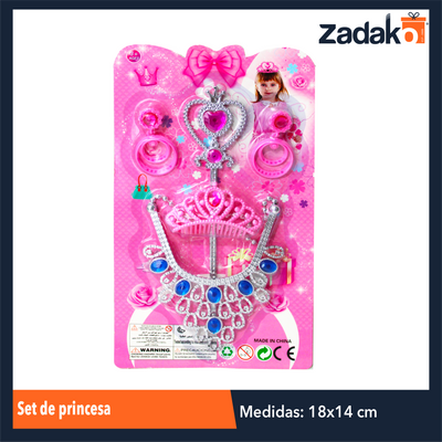 ZJ-1310 SET DE PRINCESA CON 1 PZ O CAJA CON 240 PZS