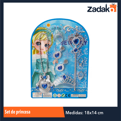 ZJ-1312 SET DE PRINCESA CON 1 PZ O CAJA CON 272 PZS