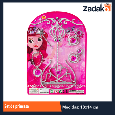 ZJ-1314 SET DE PRINCESA CON 1 PZ O CAJA CON 384 PZS