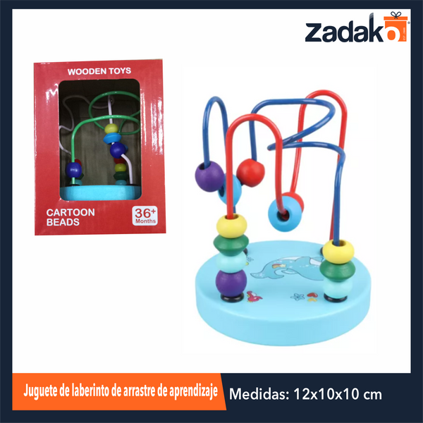 ZJ-1368 JUGUETE DE LABERINTO DE ARRASTRE DE APRENDIZAJE DE 12x10x10 CM CON 1 PZ O CAJA CON 100 PZS
