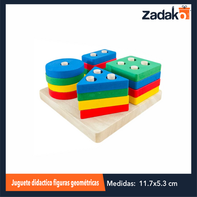 ZJ-1395 JUGUETE DIDACTICO FIGURAS GEOMETRICAS CON 1 PZ O CAJA CON 80 PZS