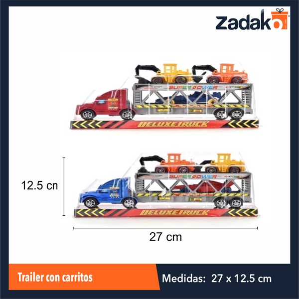 ZJ-1788 TRAILER CON CARRITOS, CON 1 PZ O CAJA CON 120 PZS