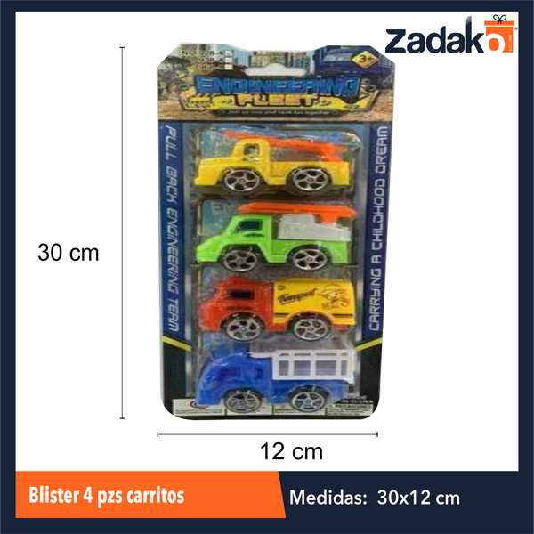 ZJ-1795 BLISTER DE 4 CARRITOS CON 1 PZ O CAJA CON 216 PZS