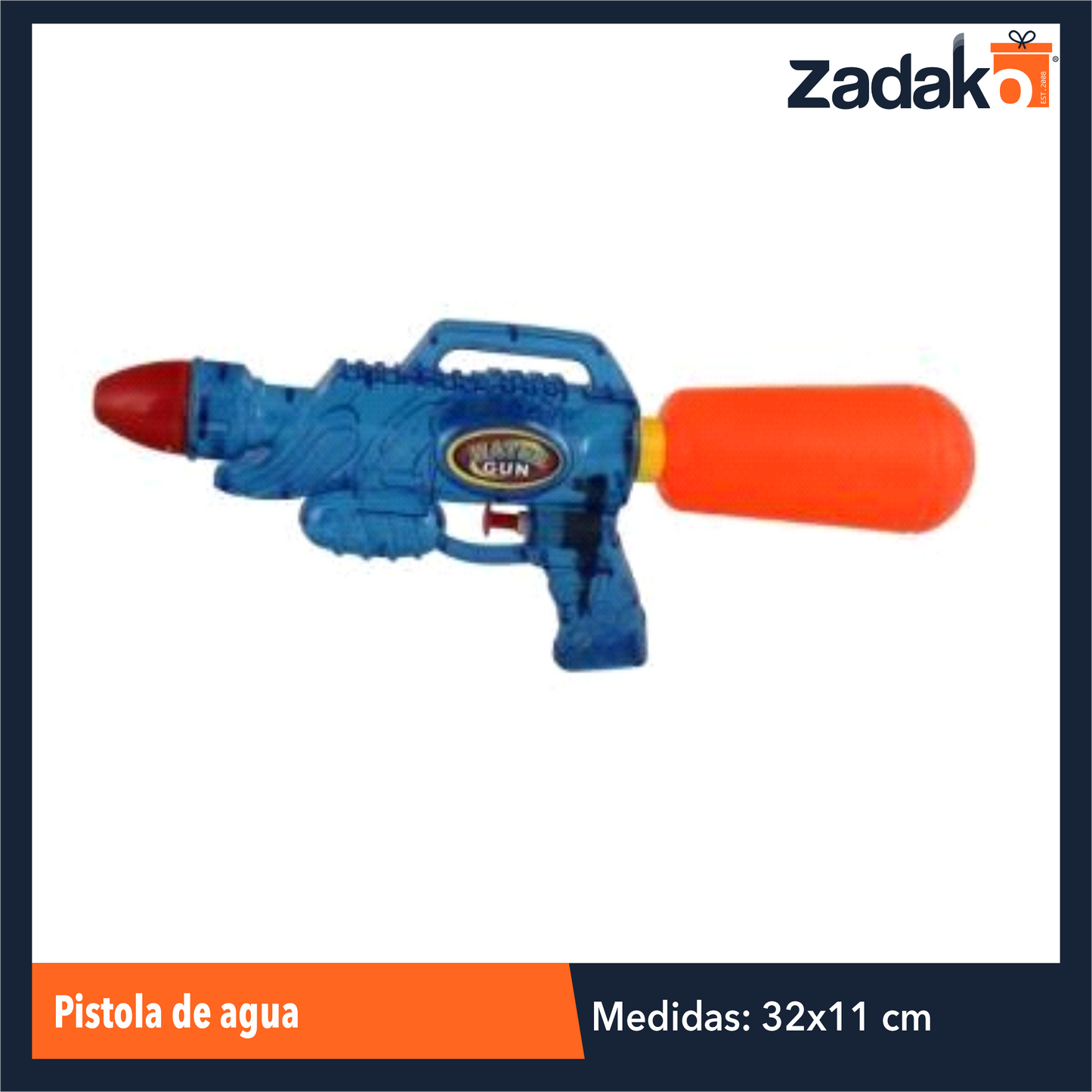 ZJ-1838 PISTOLA DE AGUA CON 1 PZ O CAJA CON 288 PZS