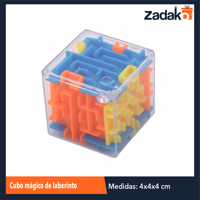 ZJ-1856 CUBO MAGICO DE LABERINTO CON BOLA CON 1 PZ O CAJA CON 1200 PZS