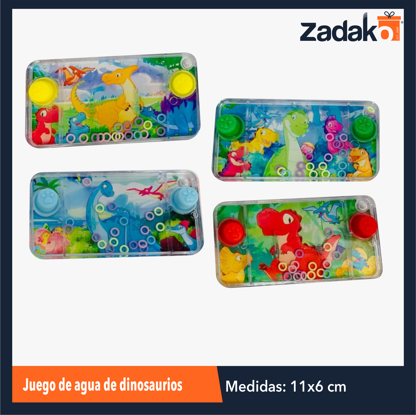 ZJ-1873 JUEGO DE AGUA DE DINOSAURIOS CON 1 PZ O CAJA CON 432 PZS