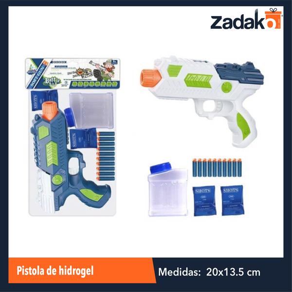 ZJ-1981 PISTOLA DE HIDROGEL 20x13.5 CM CON 1 PZ O CAJA CON 120 PZS