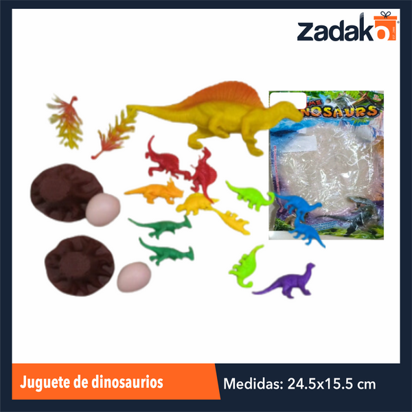 ZJ-2081 JUGUETE DE DINOSAURIOS 24.5x15.5 CM CON 1 PZ O CAJA CON 360 PZS