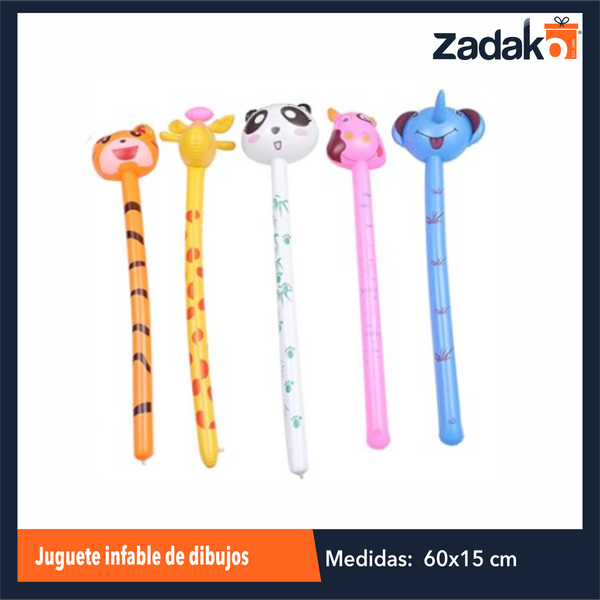 ZJ-2177 JUGUETE INFABLE DE DIBUJOS CON 1 PZ O CAJA CON 600 PZS