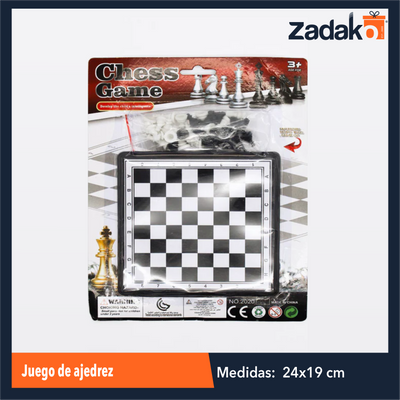 ZJ-2178 JUEGO DE AJEDREZ CON 1 PZ O CAJA CON 360 PZS