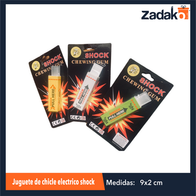 ZJ-2179 JUGUETE DE CHICLE ELECTRICO SHOCK CON 24 PZ O CAJA CON 12 PQTS