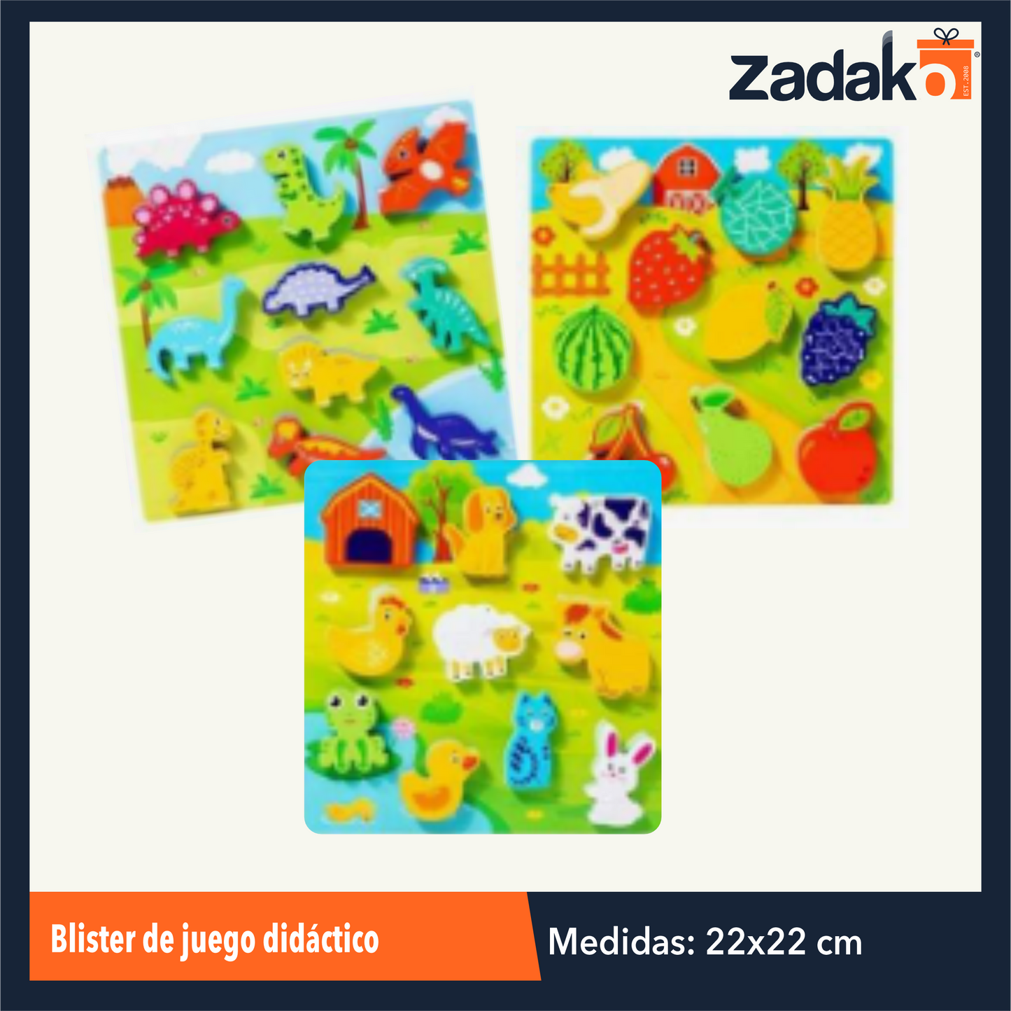 ZJ-2204 ROMPECABEZAS TRIDIMENSIONAL DE BLOQUES PARA APRENDIZAJE CON 1 PZ O CAJA CON 104 PZS