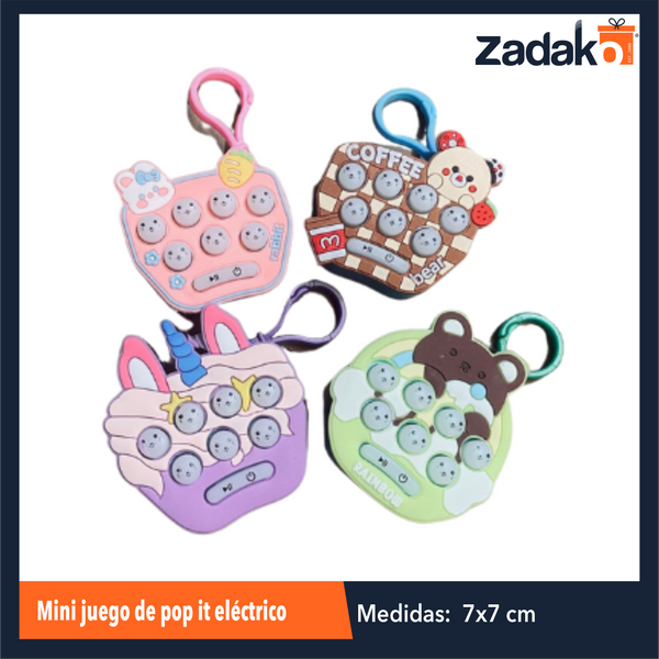 ZJ-2222 MINI JUEGO DE POP IT ELECTRICO CON 1 PZ O CAJA CON 600 PZS