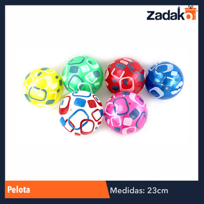 ZJ-0501 PELOTA 23 CM, CON 12 PZS, O CAJA CON 50 PQTS