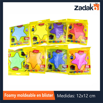 GPM-8702 ZJ-0717 FOAMY MOLDEABLE EN BLISTER, CON 1 PZ O CAJA CON 360 PZS