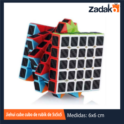 GPM-0576 / ZJ-1428 JIEHUI CUBE CUBO DE RUBIK DE 5X5X5 CON 6 PZ POR PAQUETE O CAJA 48 PQTS