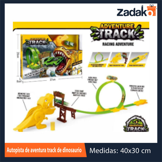 ZJ-1665 AUTOPISTA DE AVENTURA TRACK DE DINOSAURIO CON 1 PZ O CAJA CON 24 PZS