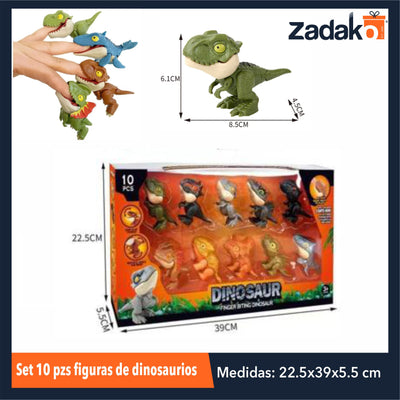 ZJ-1672 SET 10 PZS FIGURAS DE DINOSAURIOS CON 1 PZ O CAJA CON 48 PZS