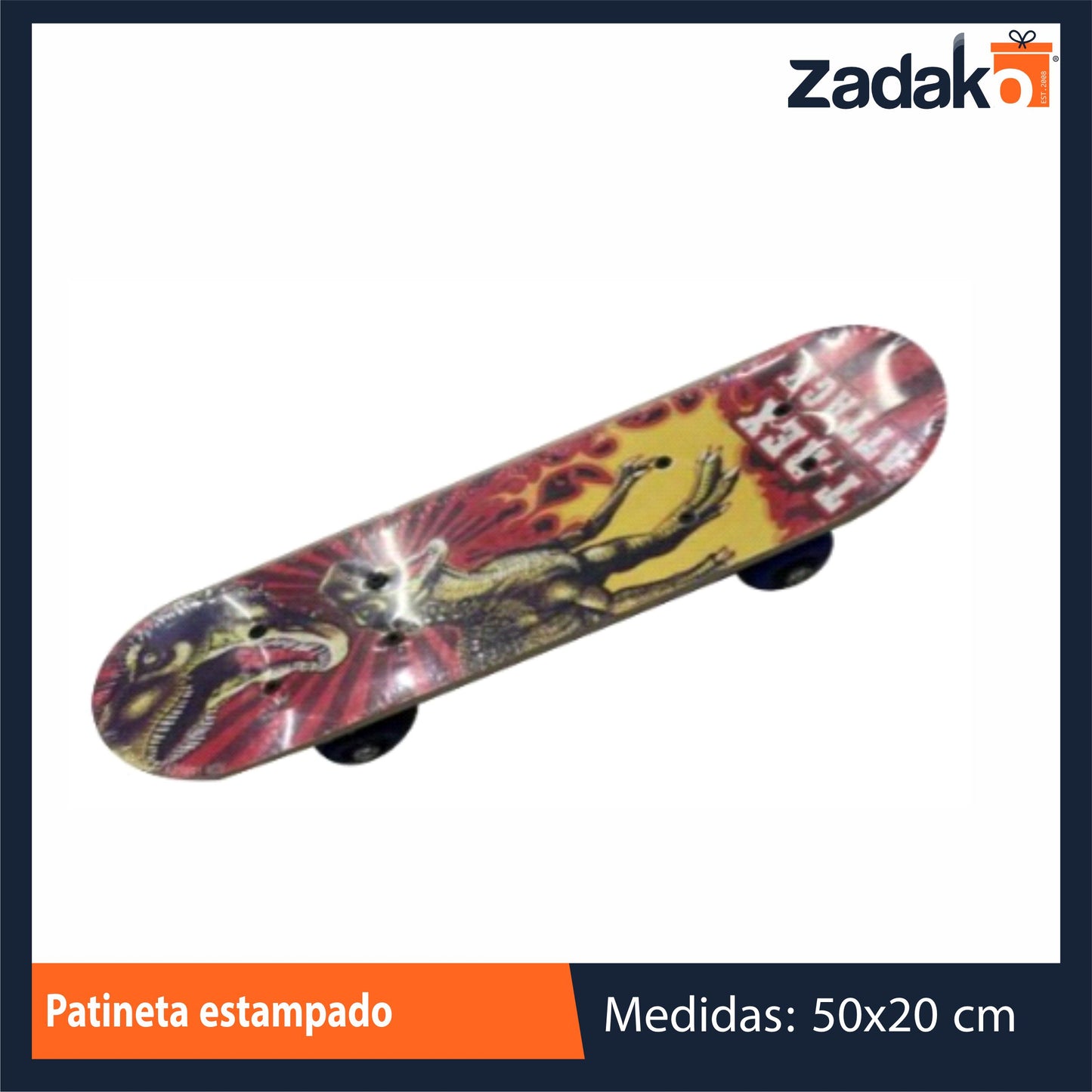 Z-02-JGT-008867 | ZJN-0314  PATINETA DESARMADA ESTAMPADO CON 1 PZ O CAJA CON 32 PZS