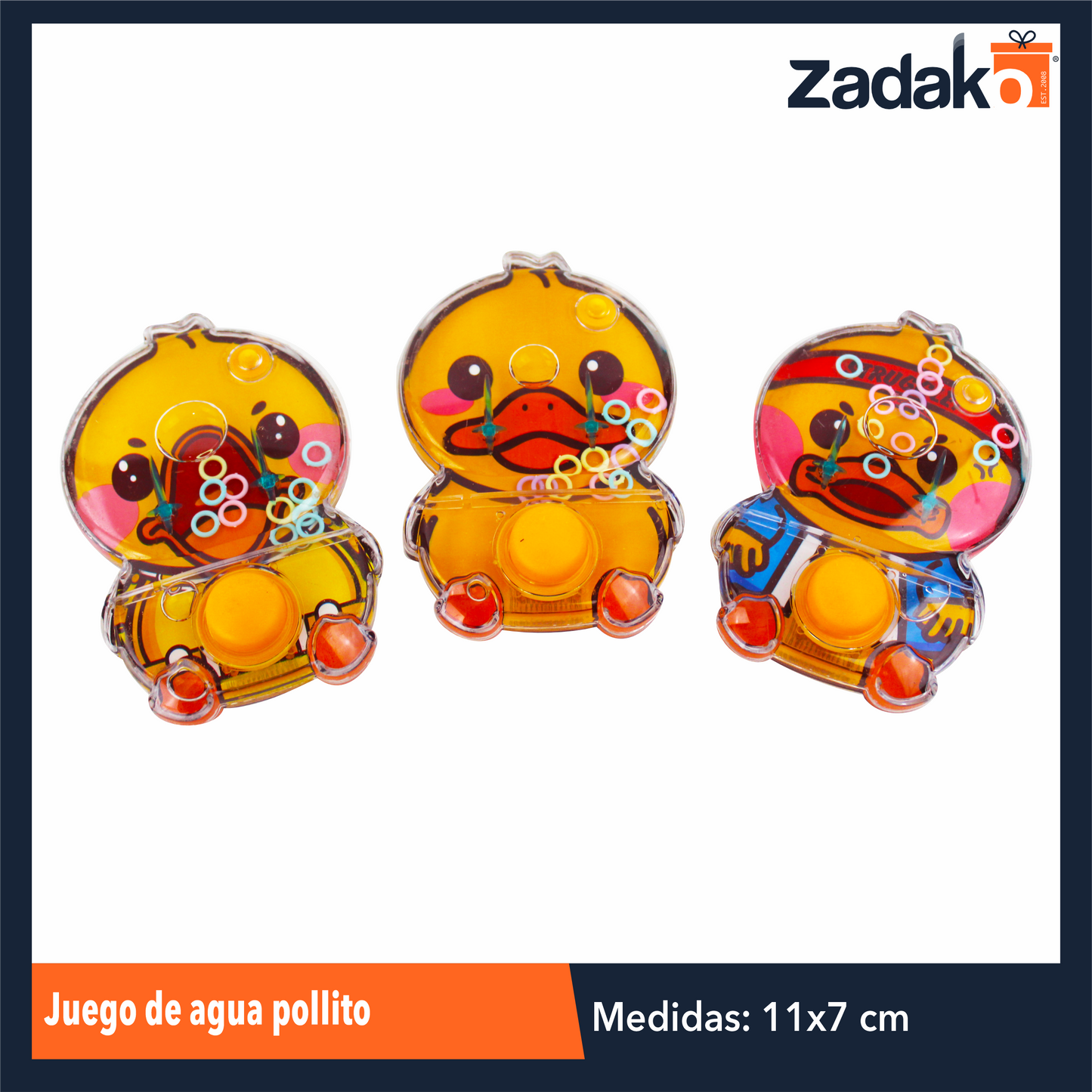 ZK-8010 JUEGO DE AGUA POLLITO CON 1 PZ O CAJA CON 288 PZS