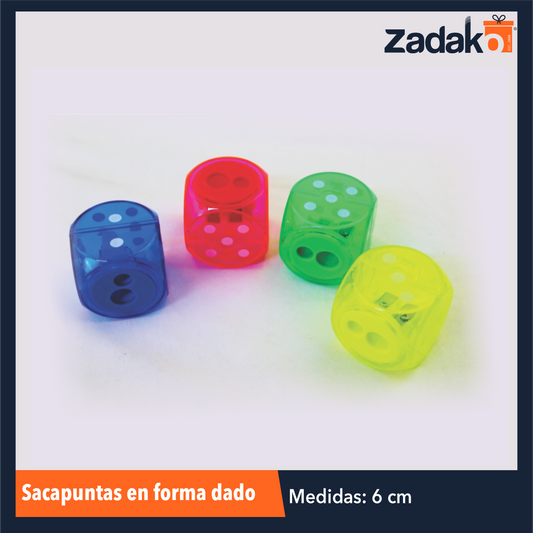 K-8029 SACAPUNTAS EN FORMA DADO CON 36 PIEZAS, O CAJA CON 36 PQTS