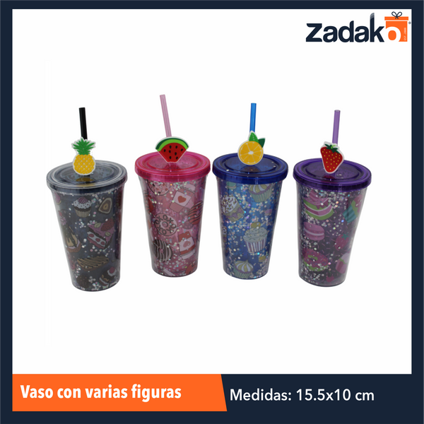ZK-8057 VASO CON VARIAS FIGURAS CON 1 PZ O CAJA CON 60 PZS