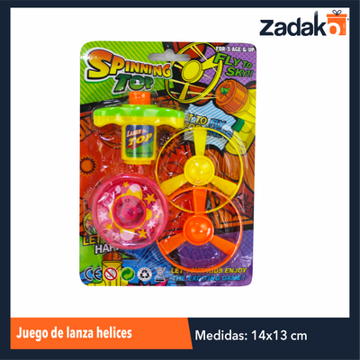 ZK-8089 JUEGO DE LANZA HELICES CON 1 PZ O CAJA CON 240 PZS