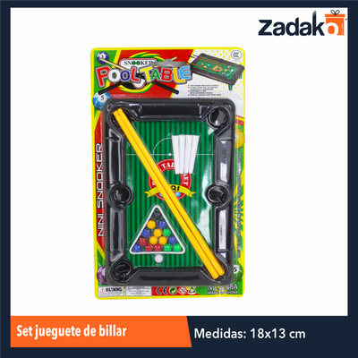 ZK-8091 SET JUGUETE DE BILLAR CON 1 PZ O CAJA CON 192 PZS