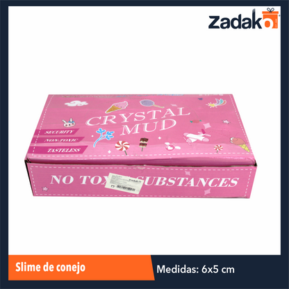 ZK-8095 SLIME DE CONEJO CON 24 PIEZAS, O CAJA CON 20 PQTS