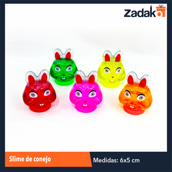 ZK-8095 SLIME DE CONEJO CON 24 PIEZAS, O CAJA CON 20 PQTS