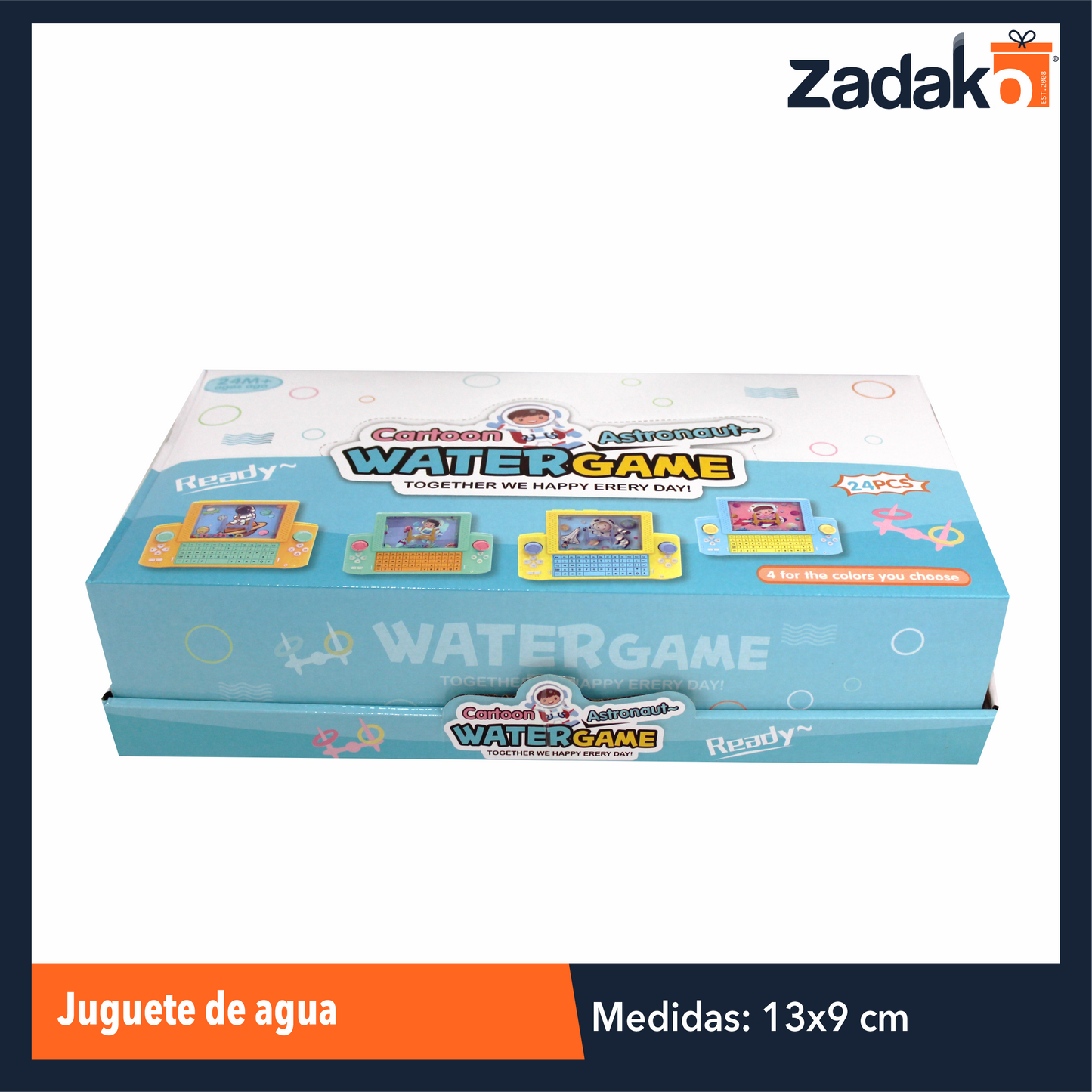 ZK-8100 JUGUETE DE AGUA CON 24 PZS O CAJA CON 12 PQTS