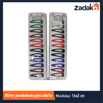 ZK-8113 BLISTER PRENDEDORES PARA CABELLO CON 12 PZA O CAJA CON 100 PQTS