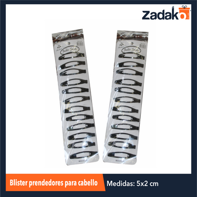 ZK-8115 BLISTER PRENDEDORES PARA CABELLO CON 12 PZS O CAJA CON 100 PQTS