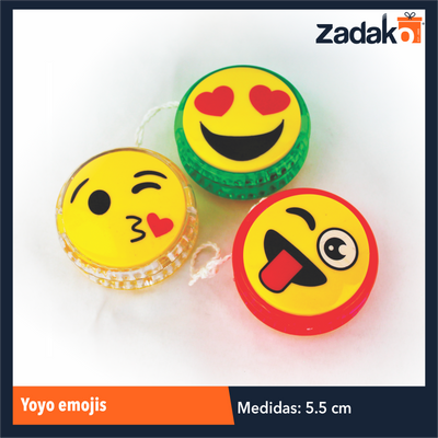 ZK-8139 YOYO EMOJIS CON 12 PZS O CAJA CON 48 PQTS