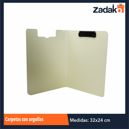 ZK-8142 CARPETA PORTA DOCUMENTOS, CON 1 PZ O CAJA CON 60 PZS