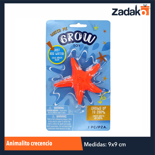 ZK-8151 ANIMALITO CRECENCIO CON 1 PZ O CAJA 288 PZS