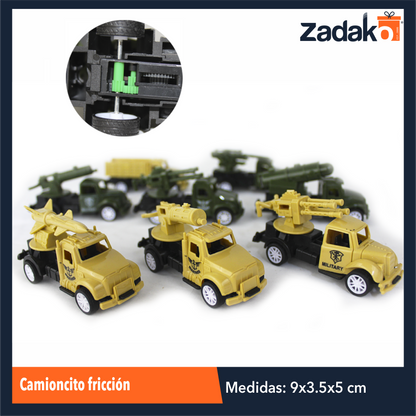 ZK-8166 CAMIONCITO FRICCION CON 1 PZ O CAJA CON 800 PZS