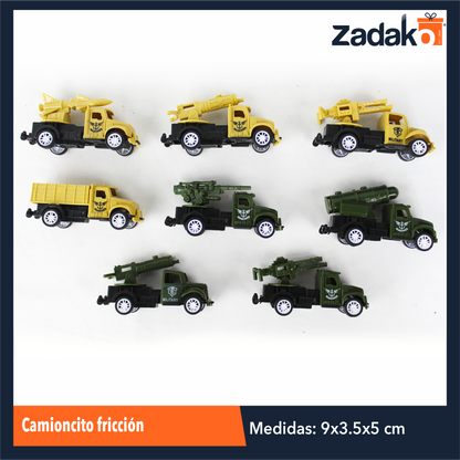 ZK-8166 CAMIONCITO FRICCION CON 1 PZ O CAJA CON 800 PZS