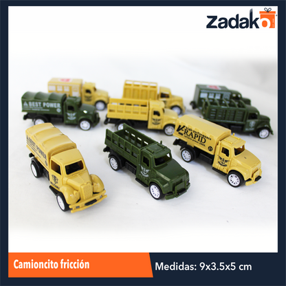ZK-8167 CAMIONCITO FRICCION CON 1 PZ O CAJA CON 800 PZS