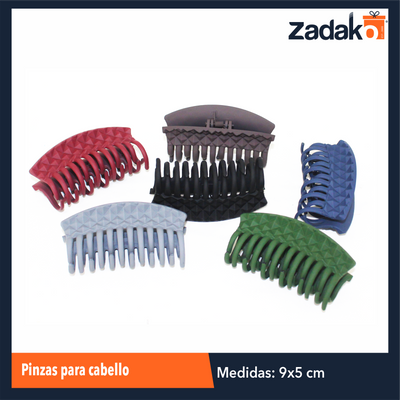 ZK-8172 PINZAS PARA CABELLO CON 12 PZS O CAJA CON 60 PQTS