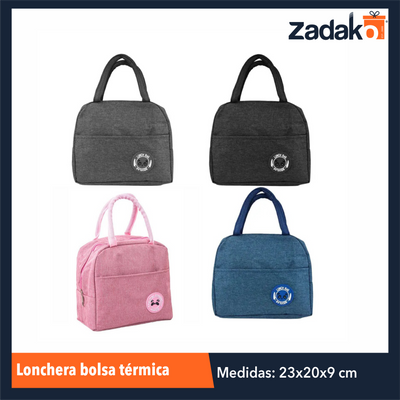 ZM-0030 LONCHERA BOLSA TÉRMICA CON 1 PZ O CAJA CON 200 PZS