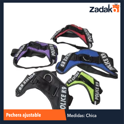 ZMA-0015 PECHERA AJUSTABLE TALLA CHICA CON 1 PZ O CAJA CON 180 PZS