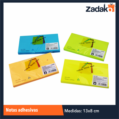 ZP-0059 NOTAS ADHESIVAS CON 1 PZ O CAJA CON 360 PZS