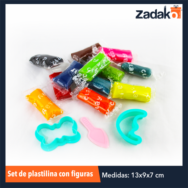 ZP-0923 SET DE PLASTILINA CON FIGURAS CON UNA PZA O CAJA CON 72 PZS
