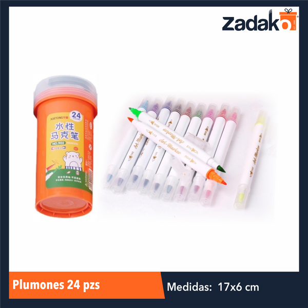 GPM-0269 ZP-0950 PLUMONES 24 PZS CON 1 PQT O CAJA CON 72 PQTS