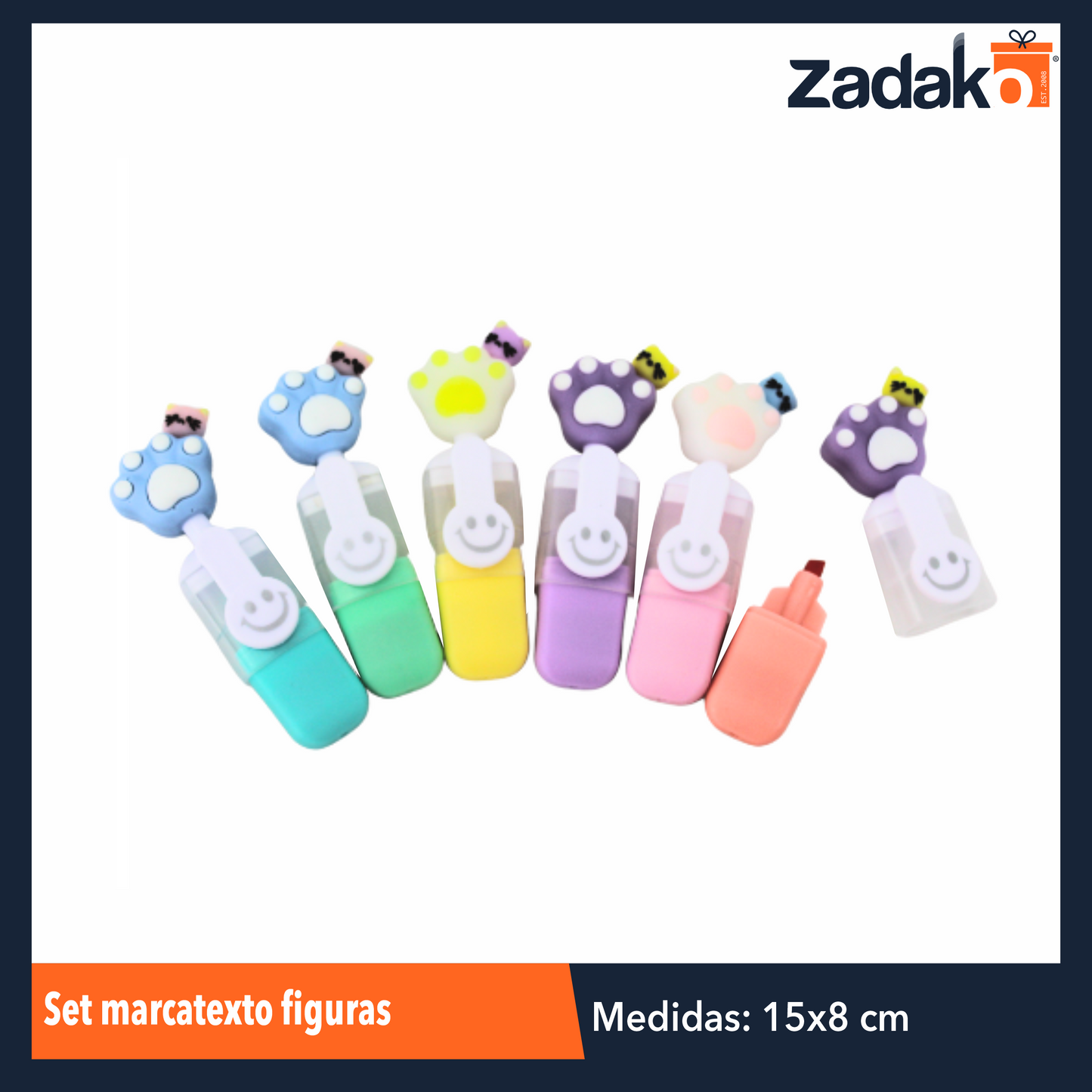 ZP-0977 SET MARCATEXTO FIGURAS CON 6 PZS O CAJA CON 288 PZS
