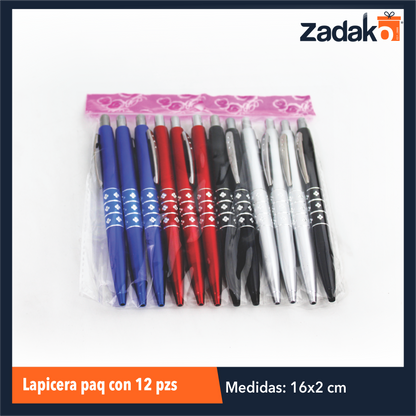 ZP-0978 LAPICERA PAQUETE CON 12 PIEZAS O CAJA CON 100 PQTS