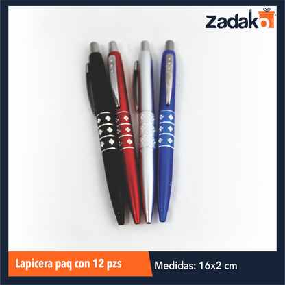 ZP-0978 LAPICERA PAQUETE CON 12 PIEZAS O CAJA CON 100 PQTS