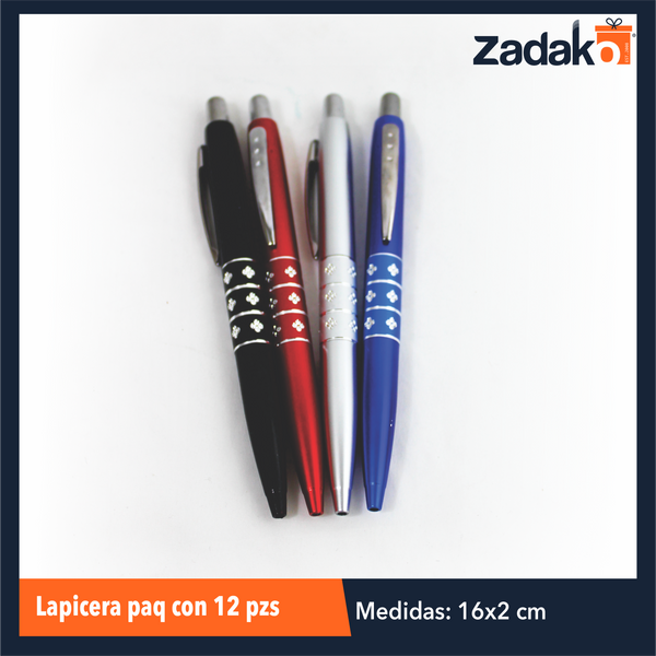ZP-0978 LAPICERA PAQUETE CON 12 PIEZAS O CAJA CON 100 PQTS