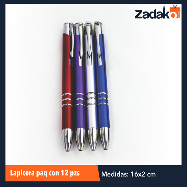 ZP-0979 LAPICERA PAQUETE CON 12 PIEZAS O CAJA CON 100 PQTS